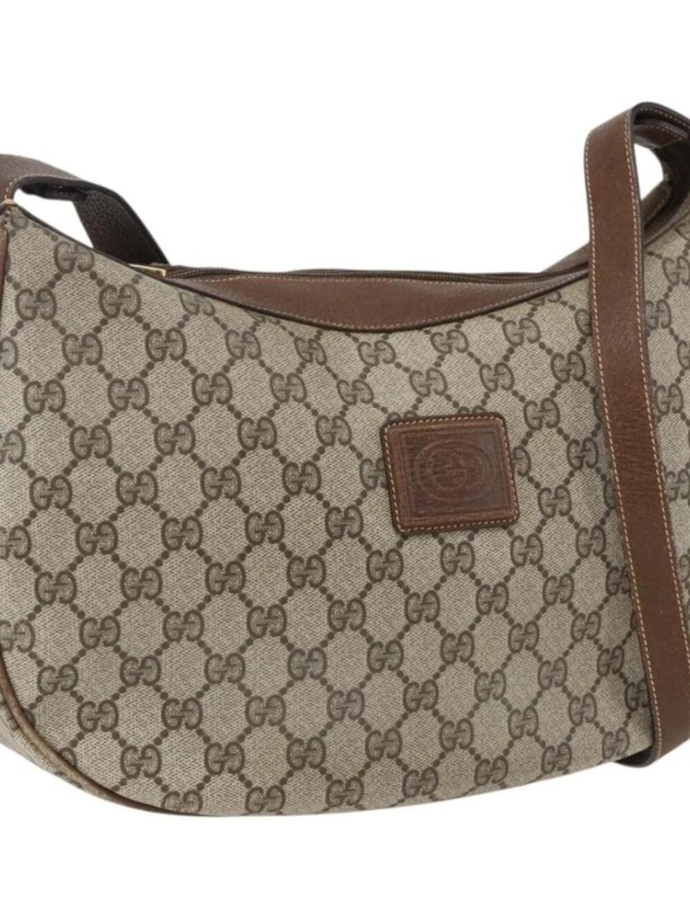 GUCCI GG Supreme Shoulder Bag PVC Beige Gold 001 256 0719 Auth mr2014 - Picture 2 of 16